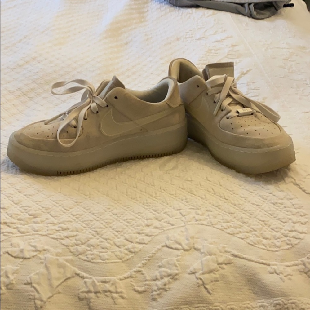 Beige AirForce 1 Nikes Size 7.5